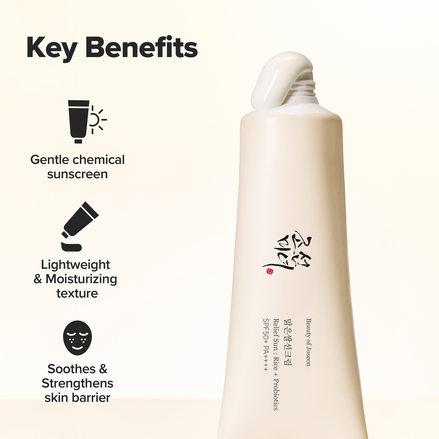 Beauty of Joseon Relief Sun: Rice + Probiotics (SPF50+ PA++++)